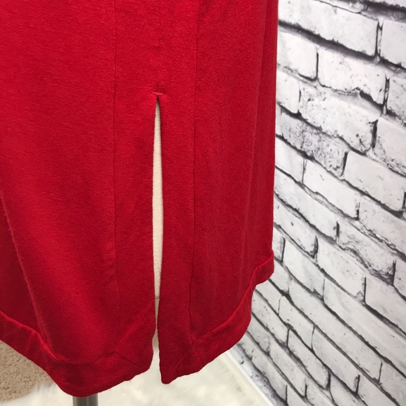 Red J. Jill Wearever Collection Short Sleeve Top - Picture 3 of 6